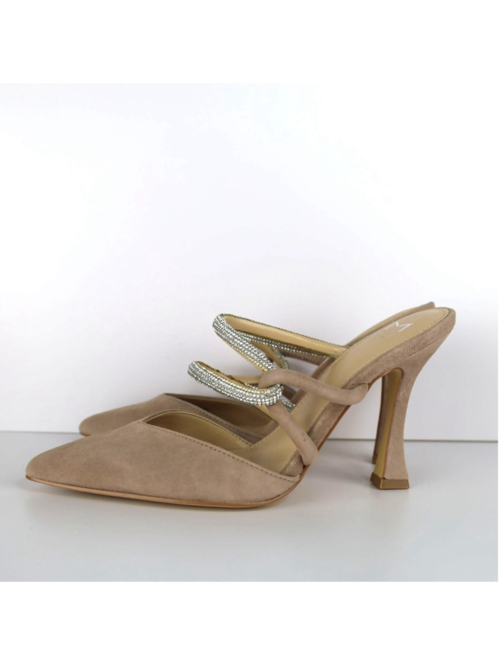 Marc Fisher LTD Candy Strappy Pointed Toe Mule in Medium Natural at Nordstrom, S - Picture 2 of 9